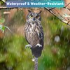 OffiCreative 2Pack Reflective Fake Owls Hanging Decoration Garden Owls Scarer
