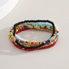Jumwrit Colorful Beaded Bracelets for Women Bohemian Stackable Stretch Bracelets