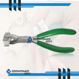 OdontoMed2011 Jewelry Pliers Stainless Steel Bracelet Jewelry Repair Tool Forming Spring Bending Nylon Jaws Ring Plier Tool Professional Jewelry Making Tool Stainless Steel Green Color Grip Handle