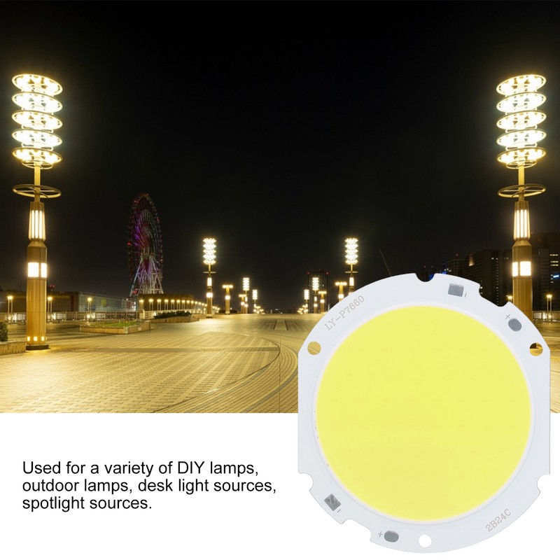 4PCS 75mm Round COB Lamp Bead High Power LED Chip