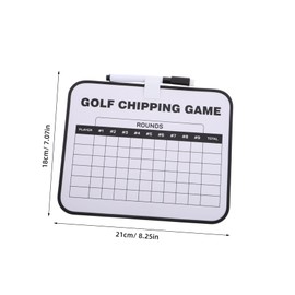Kisangel Golf Scoreboard Erasable Plastic Clip Double-Sided Writing Board Golf Gear
