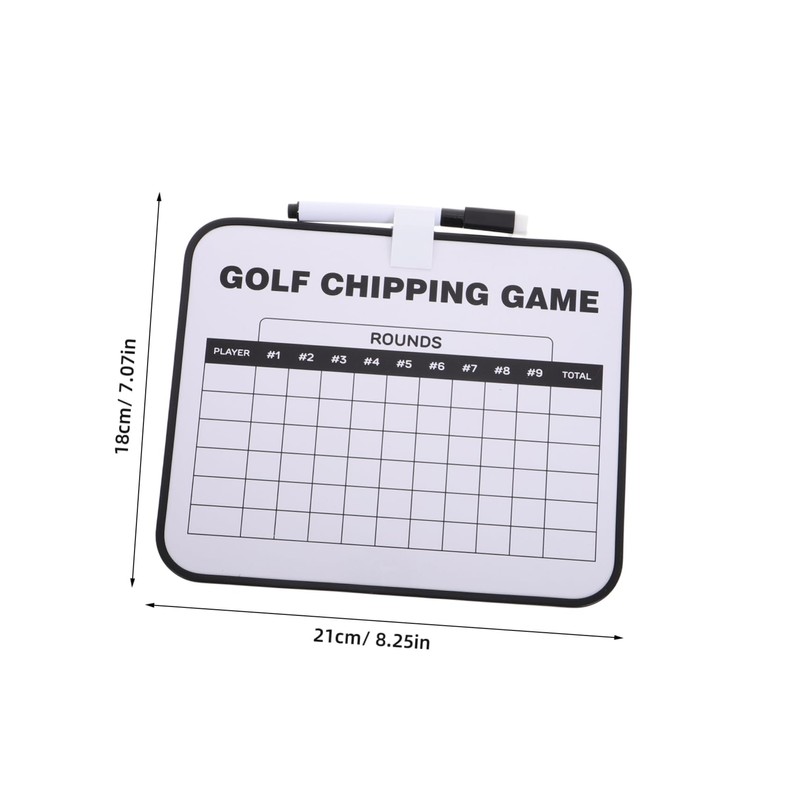 Kisangel Golf Scoreboard Erasable Plastic Clip Double-Sided Writing Board Golf