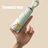 HUAMu Mini Parasol Travel Ring Handle Coating Layer Fabric Blocking
