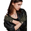 FIORETTO Women's Genuine Leather Gloves for Driving, Motorcycle-Unlined Thin Touchscreen