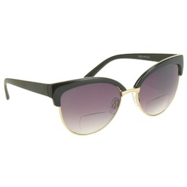 proSPORT Women BIFOCAL Sunglass Readers with CatEye Half Horn Rim Frame 6