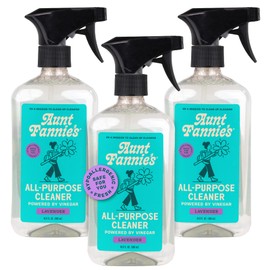 Aunt Fannie's All Purpose Household Cleaner, Multi-surface Spray, Powered by Vinegar for Kitchen, Bath, Windows and Countertops, Lavender Scent (Pack of 3)