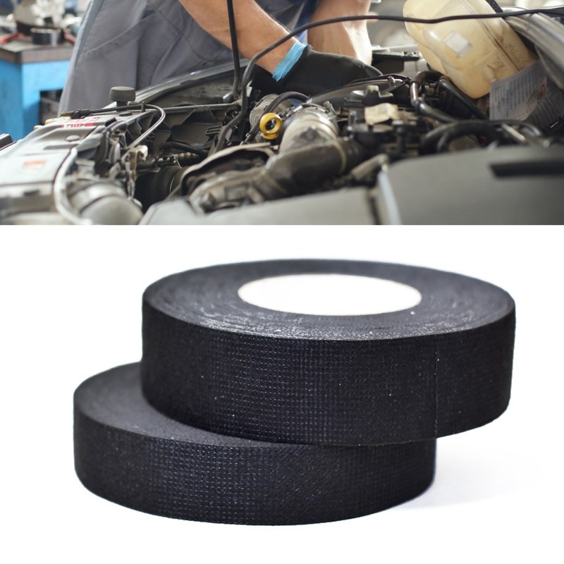 2Pcs Automotive Wiring Harness Tape Easy Tearing Noise Reduction Heat