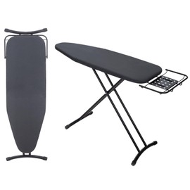 Ironing Board 48x15 with Retractable Iron Rest, RAINHOL Heavy Duty Full Size Iron Board, Sturdy Wide Ironing Boards with Thick Padding Cover, Height-Adjustable, Stable Iron Stand