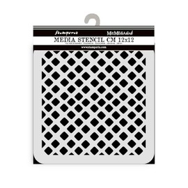 Stamperia - Thick Stencils for Scrapbooks, Albums, Cards, Bullet Journalling, and More, Flexible Material, Easy to Clean, Perfect for Hobbies, Crafts and Gifting (Candy Christmas, Waffle Pattern)