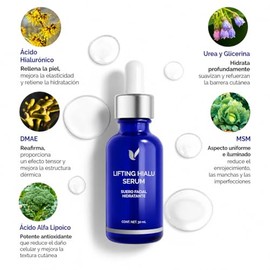 KareCo Lifting Hialu Serum  Suero Facial Hidratante con Acido Hialuronico  DMAE y Acido Alfa Lipoico  Antiarrugas y Antiedad  Efecto Tensor y...      