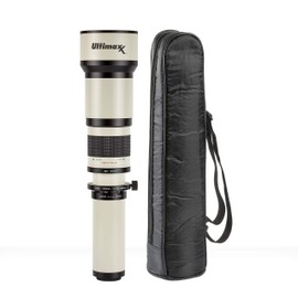 Ultimaxx’s Professional Dynamic 650-1300mm Telephoto Zoom Lens with RF T-Mount Adapter Set Compatible with EOS R, RP, and Any RF Mount DSLR Camera