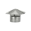 RDP Galvanized Cone Top Chimney Cap with Screen (5 Inch)