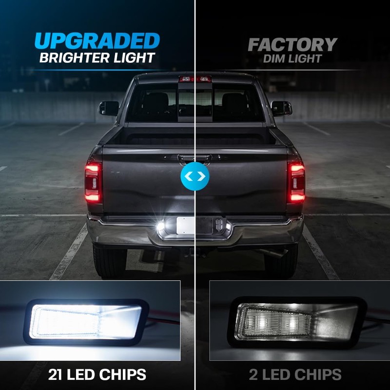 Mingrui test LED License Plate Lights for 2019-2026 Do'dge Ram