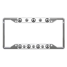 Fastasticdeals Peace Sign Signs License Plate Frame Tag Holder Cover