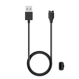 Kissmart Replacement Charger for Garmin Venu, Charging Cable Cord Plus a Black Silicone Charger Port Protector Anti Dust Plug for Garmin Venu Smartwatch