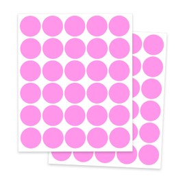 Yeachlaing 1" Round Colored Dot Stickers Labels,660 Pack,Pink