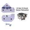 Mallofusa Knock Sensor Relocation Brackets Compatible for Chevy LS GM