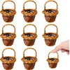 LATRAT Pack of 10 Braided Flower Basket, Fruit Basket, Cable