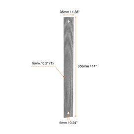 sourcing map 2pcs Flexible Body File 14 Inch High Carbon Steel Coarse Teeth Cut Flat Metal Files Polisher Tool for Car Grinding