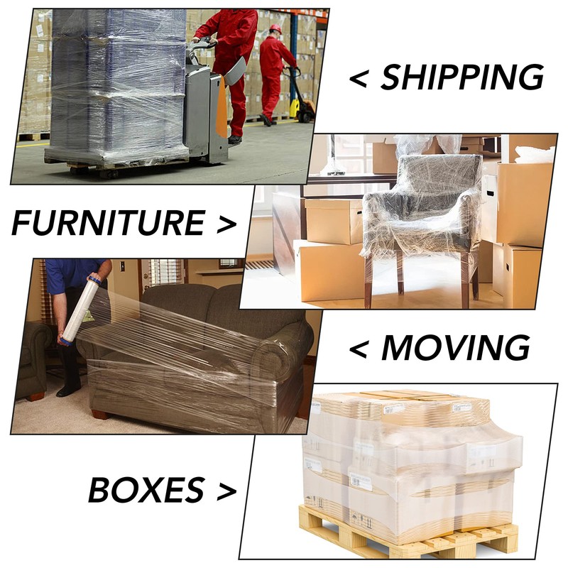 iSOUL Clear Shrink Wrap, Cling Film Roll 500mm x 200m