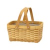 Wood Chip & ratanmikkusu Woven Inner Lining with Carry Cosmetic
