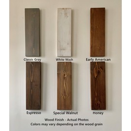 New England Wood Crafters Wooden Floating Shelves - Wall Decor for Home Kitchen, Bathroom, Bedroom - Rustic Pine Custom Office Organizer with Metal Brackets - Set of 3 (7.5x1.5) (Special Walnut, 36'')