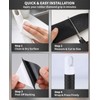 Gaahkai 3-Pack Black Rubber Grip Tape for Handles (1" x