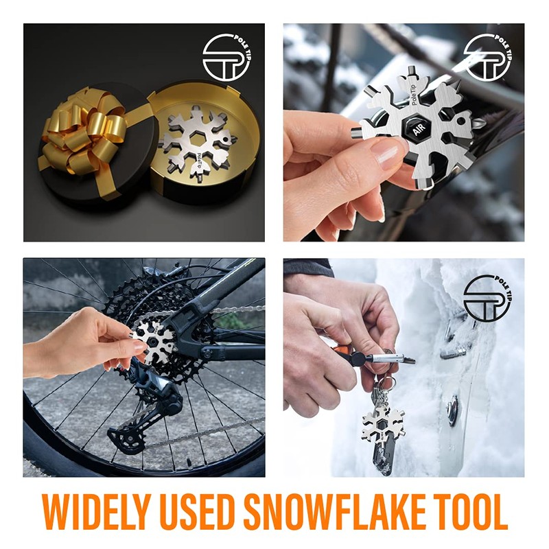 Pole Tip 18 in 1 Snowflake Multi Tool, Stocking Fillers