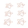100pcs Star Moon Paper Clips Prevent Rust Skid Resistance Cute