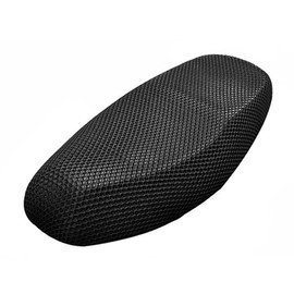 sourcing map XXL Black Motorcycle Net Mesh Seat Full Cover Breathable Cushion