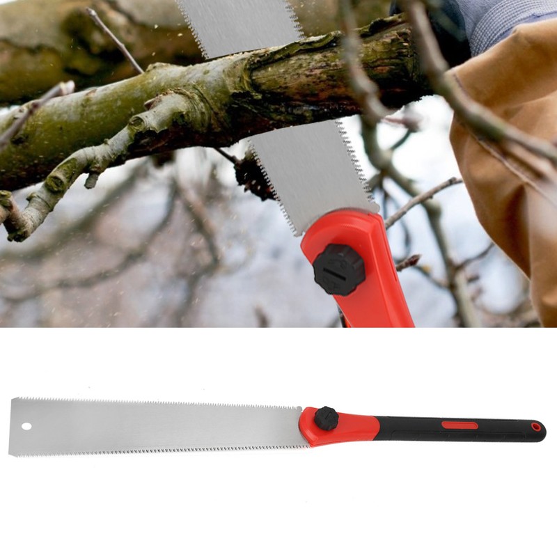 DoubleSided Saw TPR Handle Double Edge Handsaw for Woodworking Cutting