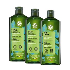 Yves Rocher | Set Shampoo Anticaspa | Sin Sulfatos | Incluye 3 de 300 ml c/u