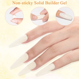 MIZHSE Solid Builder Gel Sculpture Solid Nail Extension Gel for Nail, Non-Sticky Hand Builder Gel Carving Gel Modeling Nail Art Gel 15g (0.5 FL OZ)