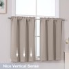 Chyhomenyc Stone Short Blackout Curtains 36 Inch Length, Small Kitchen
