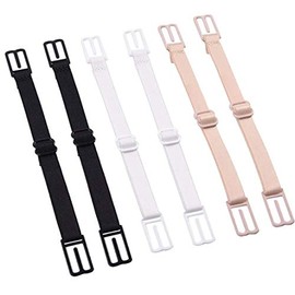 LIUSM Women's Bra Strap Clips Elastic Non-Slip Strap Holder-6PCS