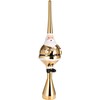 BRUBAKER Christmas Tree Topper Thick Santa - Shiny Christmas Tree