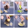 ZKIRON Multifunctional Handheld Mandoline Slicer for Kitchen – Sharp Vegetable