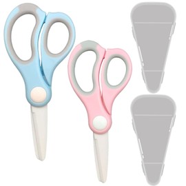 HOTQ Ceramic Pure Seek Ceramic Pruning Scissors, High Altitude Gardening Scissors, Ceramic Pruning Shears, Garden Pruning Shears with Case, Ceramic Blades, Set of 2 Colors