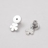 Cierres de Silicona para Aretes con Acabado Oro y Plata