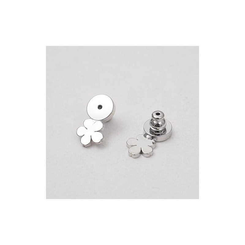 Cierres de Silicona para Aretes con Acabado Oro y Plata