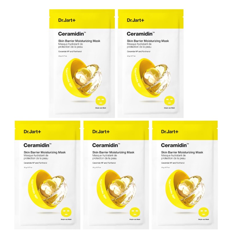 Dr.Jart+ Ceramidin Skin Barrier Moisturizing Mask Set (5 masks)