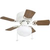 Prominence Home 41530 Hero Hugger Ceiling Fan, 28", White