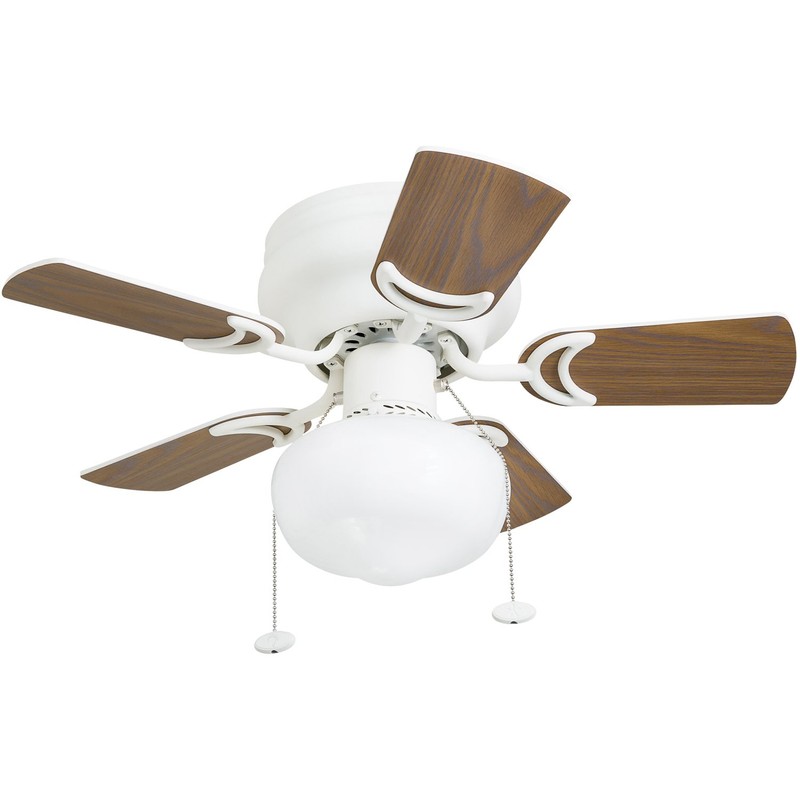 Prominence Home 41530 Hero Hugger Ceiling Fan, 28", White