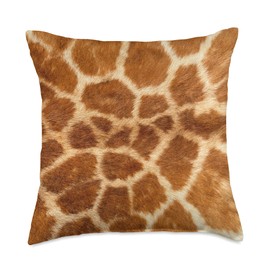 Faux Giraffe Fur Photo Throw Pillow