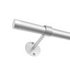 Fairmount 1" Cap Rod Set 18-36" Silver