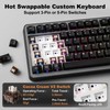 YUNZII B75 PRO MAX 75% Mechanical Keyboard (Black, Cocoa V2)
