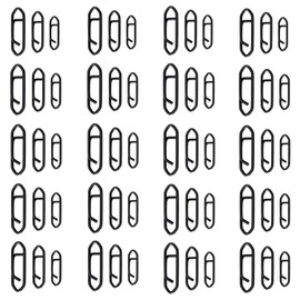 Songholee Fishing Line Snaps, Wanfoou 60Pcs Fishing Power Clips,Power Fishing Clips Snaps Quick Change, Stainless Steel Swivels Clips Quick Change Lure Connector for Fishing Enthusiast (Black)