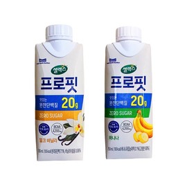 Cellecs 셀렉스 프로핏 밀크 바닐라 250ml 4개 + 셀렉스 프로핏 바나나 250ml 4개 Selex Profit Milk Vanilla 250ml 4-pack + Selex Profit Banana 250ml 4-pack