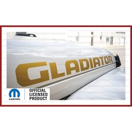 Decal Mods Gladiator Hood Graphic Decal/Sticker fits Jeep Wrangler/Gladiator JL/JT (2019-2024) Metallic Gold CGOLD (Set of 2) | SJ4T8