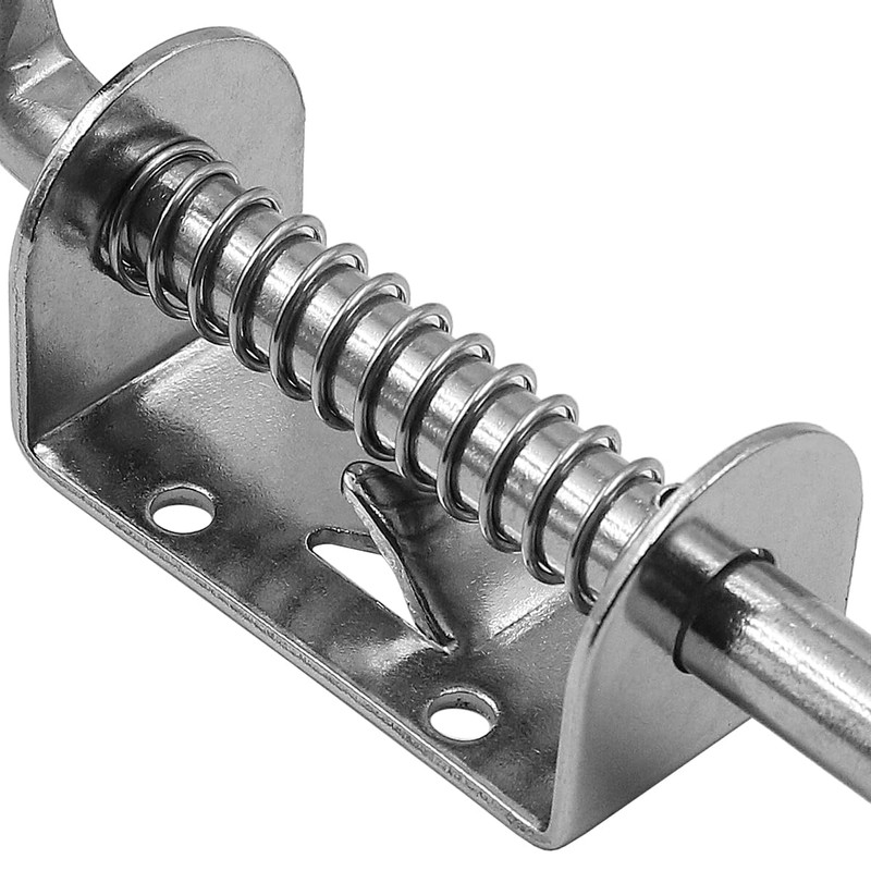 Pack of 2 Stainless Steel Spring Latch Door Lock for